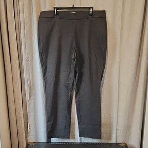 Liz Claiborne Charcoal Straight Leg Pants